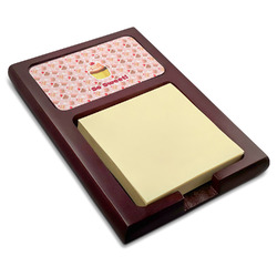 Sweet Cupcakes Red Mahogany Sticky Note Holder w/ Name or Text