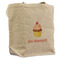 Sweet Cupcakes Reusable Cotton Grocery Bag - Front View