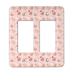 Sweet Cupcakes Rocker Style Light Switch Cover - Two Switch