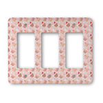 Sweet Cupcakes Rocker Style Light Switch Cover - Three Switch