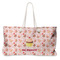 Sweet Cupcakes Large Rope Tote Bag - Front View