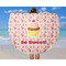 Sweet Cupcakes Round Beach Towel - In Use