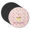 Sweet Cupcakes Round Coaster Rubber Back - Main