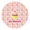 Sweet Cupcakes Round Decal - Large (Personalized)