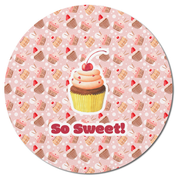 Sweet Cupcakes Round Fridge Magnet - FRONT
