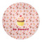 Sweet Cupcakes 5' Round Indoor Area Rug (Personalized)