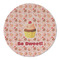 Sweet Cupcakes Round Linen Placemat (Personalized)