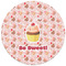 Sweet Cupcakes Round Mousepad - APPROVAL