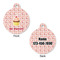 Sweet Cupcakes Round Pet ID Tag - Large - Approval