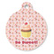Sweet Cupcakes Round Pet ID Tag (Personalized)