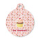 Sweet Cupcakes Round Pet ID Tag - Small (Personalized)