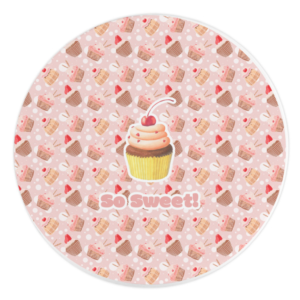 Custom Sweet Cupcakes Round Stone Trivet (Personalized)