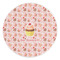 Sweet Cupcakes Round Stone Trivet - Front View