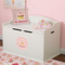 Sweet Cupcakes Round Wall Decal on Toy Chest
