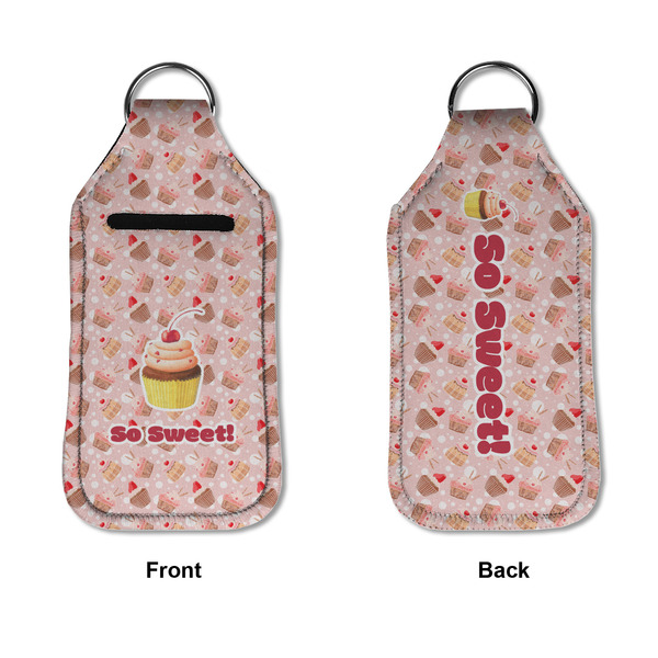 Sweet Cupcakes Sanitizer Holder Keychain - Large APPROVAL (Flat)