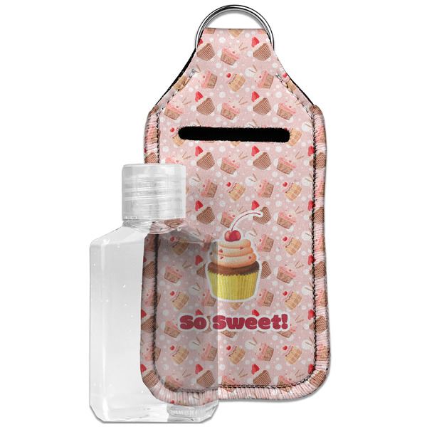 Sweet Cupcakes Sanitizer Holder Keychain - Large with Case
