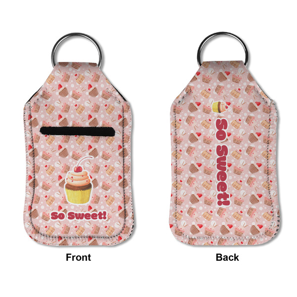 Sweet Cupcakes Sanitizer Holder Keychain - Small APPROVAL (Flat)