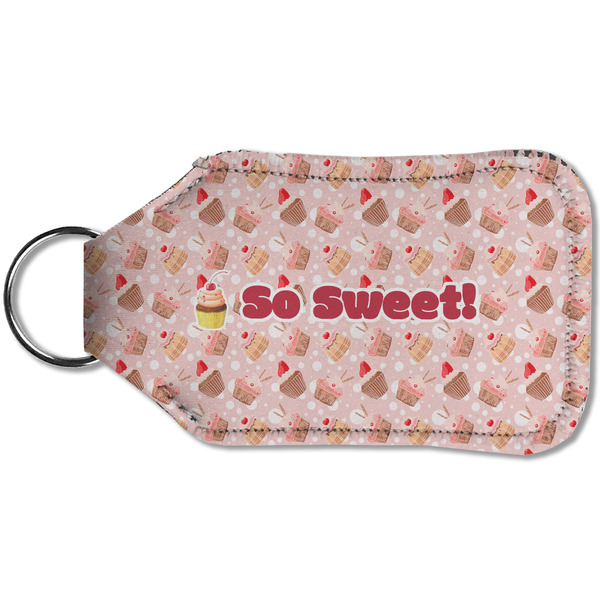 Sweet Cupcakes Sanitizer Holder Keychain - Small (Back)