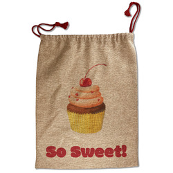 Sweet Cupcakes Santa Sack - Front (Personalized)