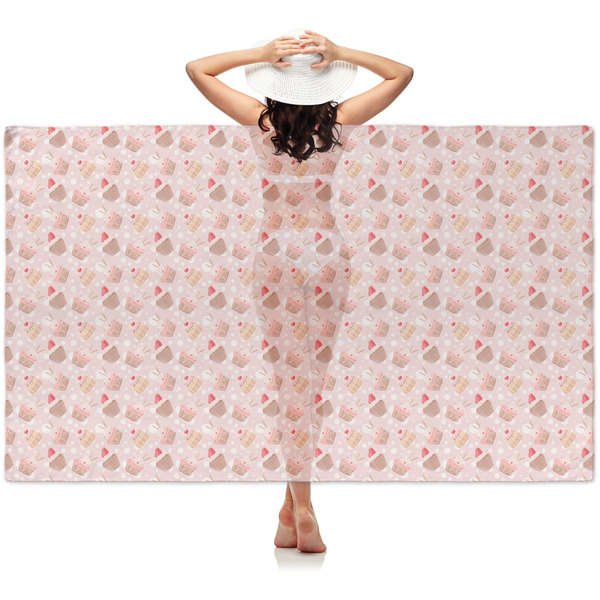 Custom Sweet Cupcakes Sheer Sarong