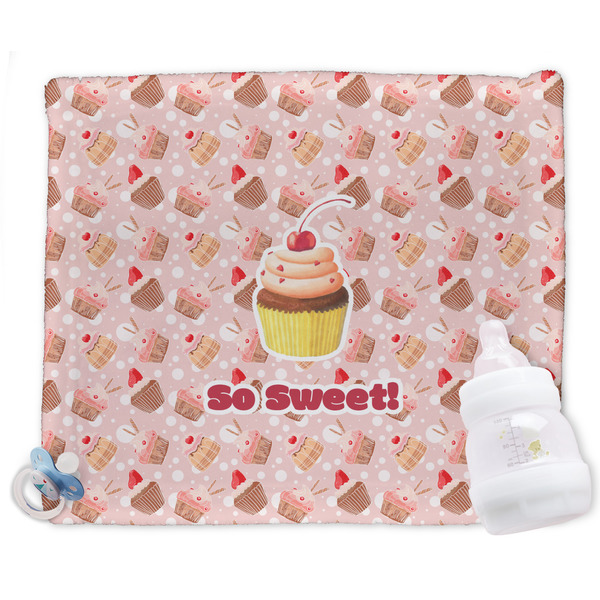 Custom Sweet Cupcakes Security Blankets - Double Sided (Personalized)