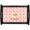 Sweet Cupcakes Black Wooden Tray - Small w/ Name or Text