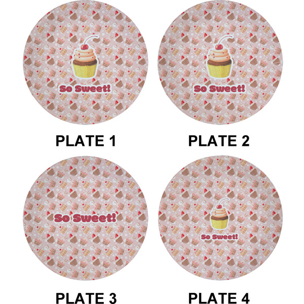 Sweet Cupcakes Set of Appetizer / Dessert Plates (Approval)
