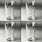 Sweet Cupcakes Set of Four Engraved Beer Glasses - Individual View