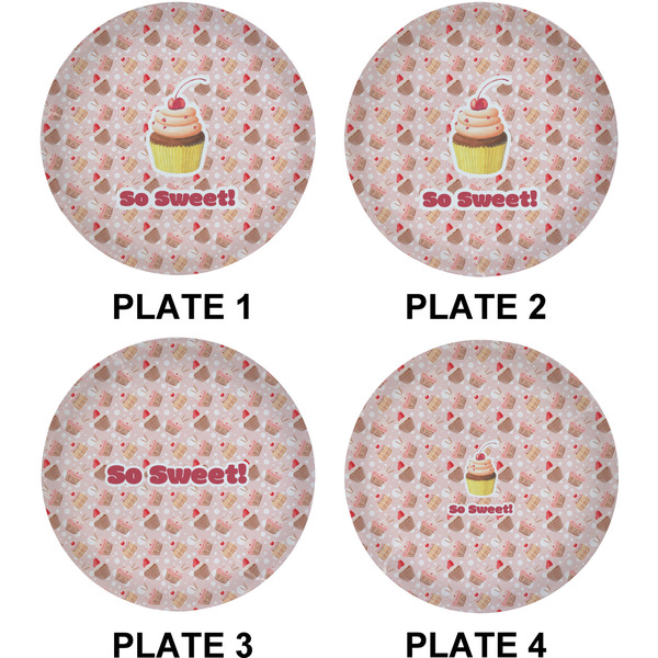 Sweet Cupcakes Set of Lunch / Dinner Plates (Approval)
