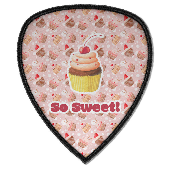 Custom Sweet Cupcakes Iron on Shield Patch A w/ Name or Text