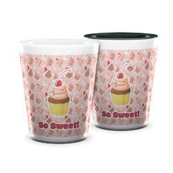 Sweet Cupcakes Ceramic Shot Glass - 1.5 oz (Personalized)