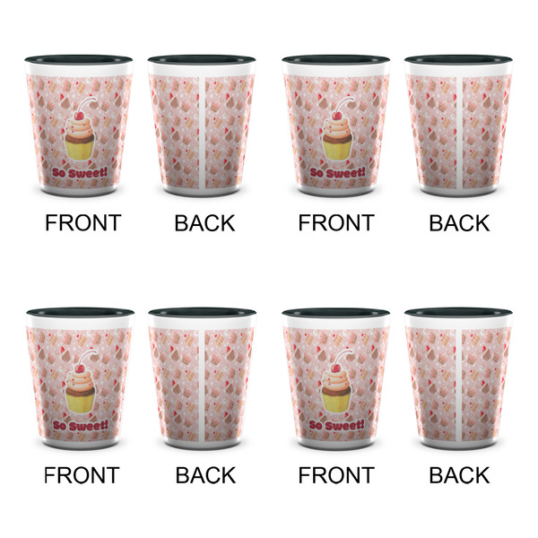Sweet Cupcakes Shot Glassess - Two Tone - Set of 4 - APPROVAL