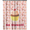 Sweet Cupcakes Extra Long Shower Curtain - 70"x84" w/ Name or Text