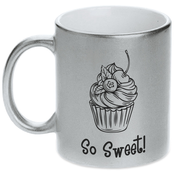 Sweet Cupcakes Silver Mug - Main