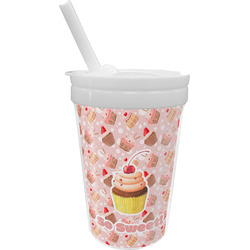 Sweet Cupcakes Sippy Cup with Straw (Personalized)