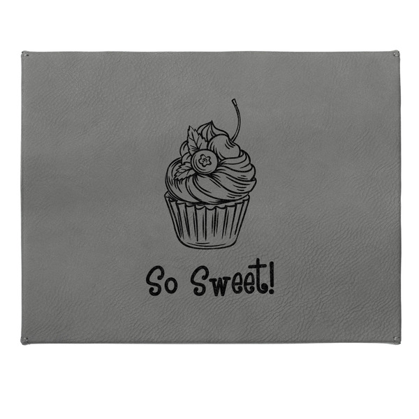 Sweet Cupcakes Small Engraved Gift Box with Leather Lid - Approval