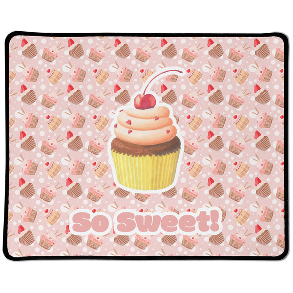 Custom Sweet Cupcakes Large Gaming Mouse Pad - 12.5" x 10" (Personalized)