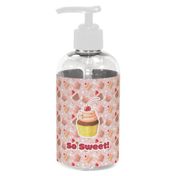 Sweet Cupcakes Plastic Soap / Lotion Dispenser (8 oz - Small - White) (Personalized)