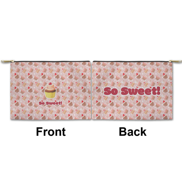 Sweet Cupcakes Small Zipper Pouch Approval (Front and Back)