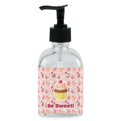Sweet Cupcakes Glass Soap & Lotion Bottle - Single Bottle (Personalized)