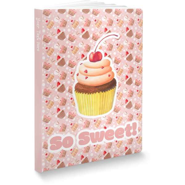 Custom Sweet Cupcakes Softbound Notebook - 5.75" x 8" (Personalized)