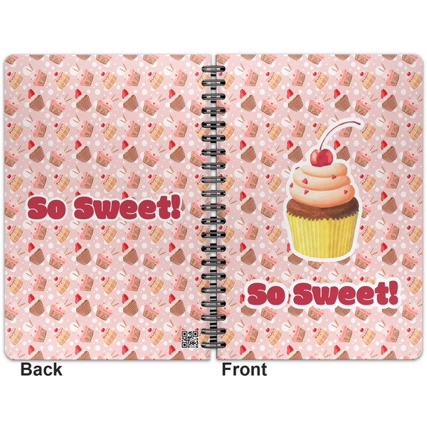 Sweet Cupcakes Spiral Journal 7 x 10 - Apvl