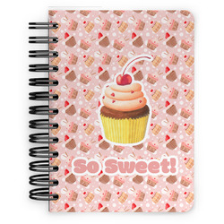 Sweet Cupcakes Spiral Notebook - 5x7 w/ Name or Text