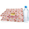 Sweet Cupcakes Sports Towel Folded with Water Bottle