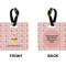 Sweet Cupcakes Square Luggage Tag (Front + Back)