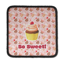 Sweet Cupcakes Iron On Square Patch w/ Name or Text