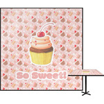 Sweet Cupcakes Square Table Top - 30" w/ Name or Text