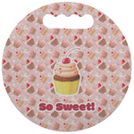 Sweet Cupcakes Stadium Cushion (Round) (Personalized)