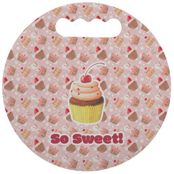 Sweet Cupcakes Stadium Cushion (Round) (Personalized)