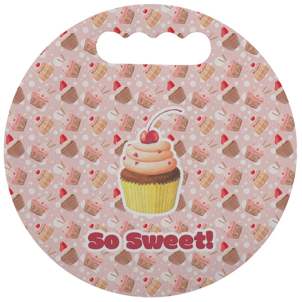 Custom Sweet Cupcakes Stadium Cushion (Round) (Personalized)